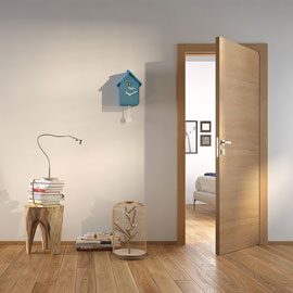 GAROFOLI _GIDEA_PORTA A BATTENTE_QUERCIA DECAPE_PORTE 3D_VIRTUAL SET_APPARENT REALITY_GRAZIA CASA