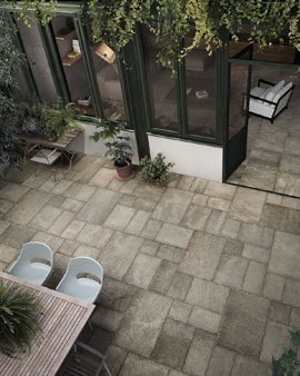 CERAMICA SANT'AGOSTINO_APPARENT REALITY_PIETRA EMILIANA_3D_VIRTUAL SET_PIASTRELLE DA PAVIMENTO