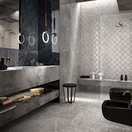 MARCA CORONA_APPARENT REALITY_BAGNO 3D_NEWLUXE_MARMO LUCIDO